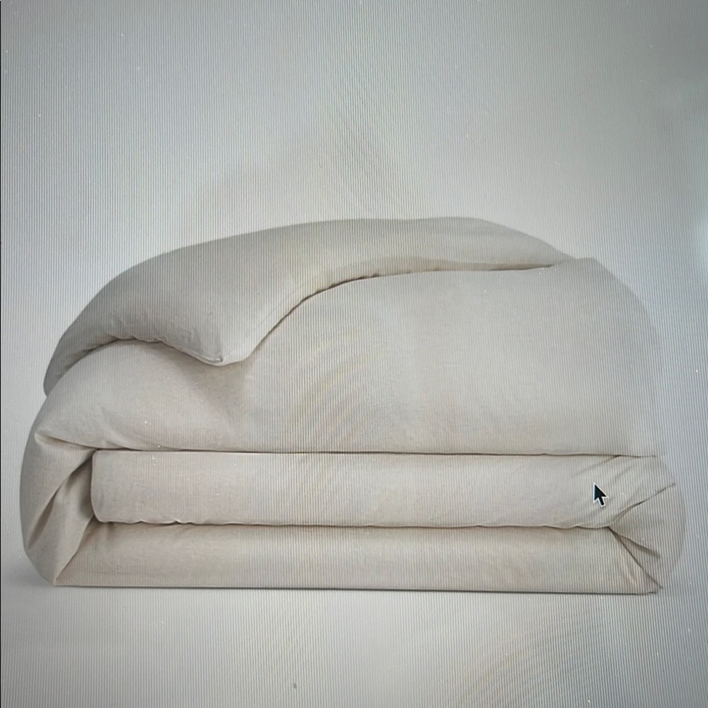 Cozy Earth-NWT Linen Bamboo Duvet Cover in Natural color, Twin size (68”…